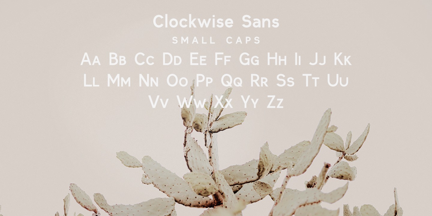 Beispiel einer Clockwise-Schriftart #6